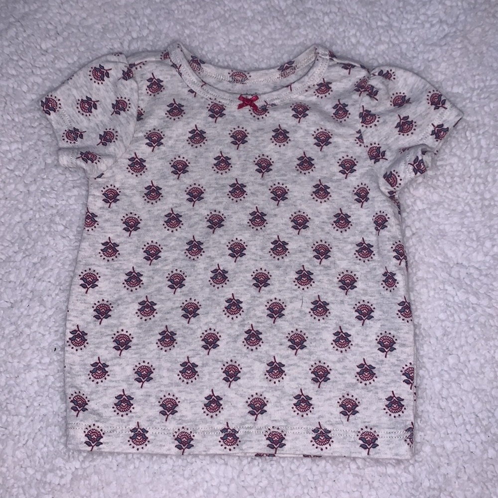 carters printed tee 6 months baby girl